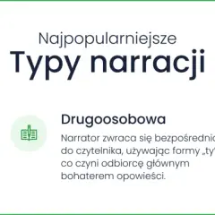 Narrator trzecioosobowy przedstawia zdarzenia z zewnątrz, ukazując myśli i emocje postaci.