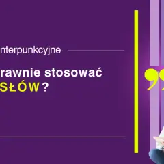 Zasady interpunkcyjne: Jak poprawnie stosować mowa niezależna? Grafika z cytatami i kobietą z książką.
