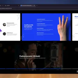 Prezentacja stworzona przez ai do tworzenia prezentacji, omawiająca wyzwania i szanse związane z zarządzaniem pokoleniami Z i Milenialsów w Google LLC.