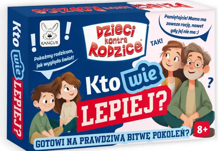 Gra "Dzieci kontra Rodzice" to świetne gry na imprezę. Sprawdź, kto wie lepiej – dzieci czy rodzice! Zabawa gwarantowana.