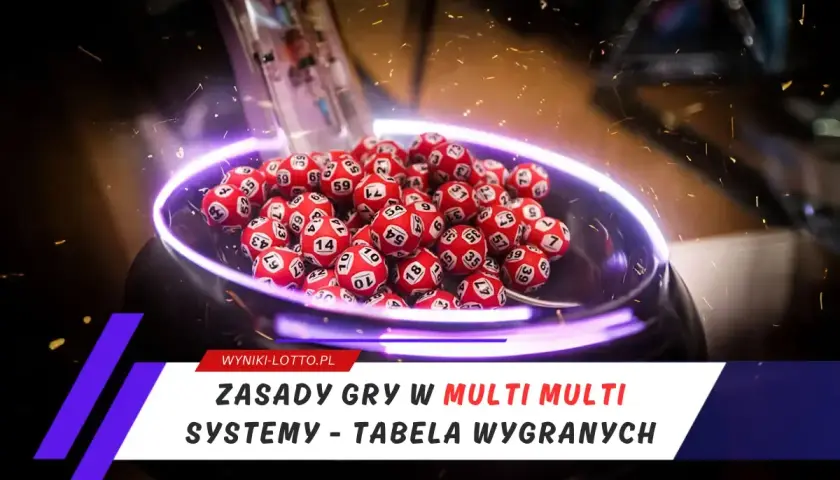Zasady gry w Multi Multi: jak grać, systemy i tabela wygranych. Losowanie kul lotto.
