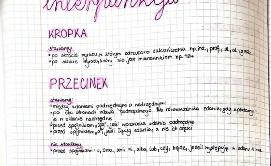 Przecinki - Jak stawiać poprawnie? Zasady interpunkcji