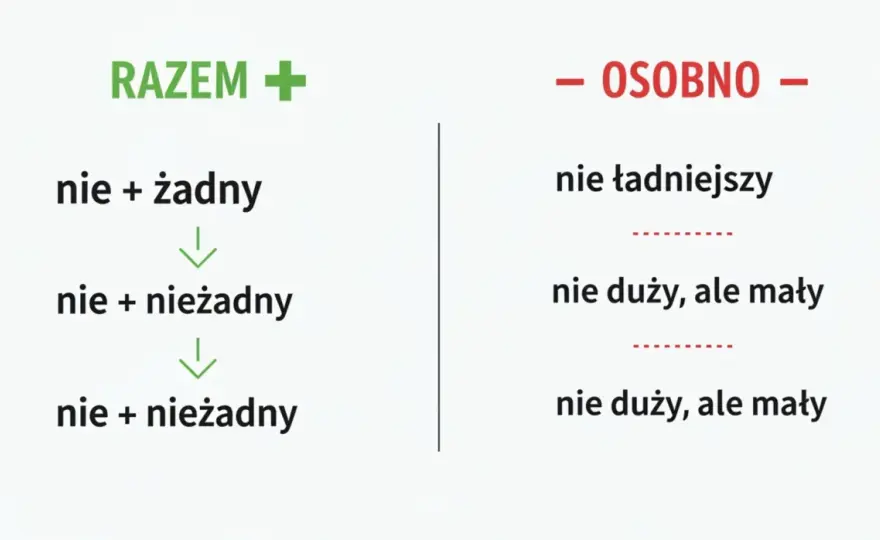 Nie z przymiotnikami - pisownia, której potrzebujesz!