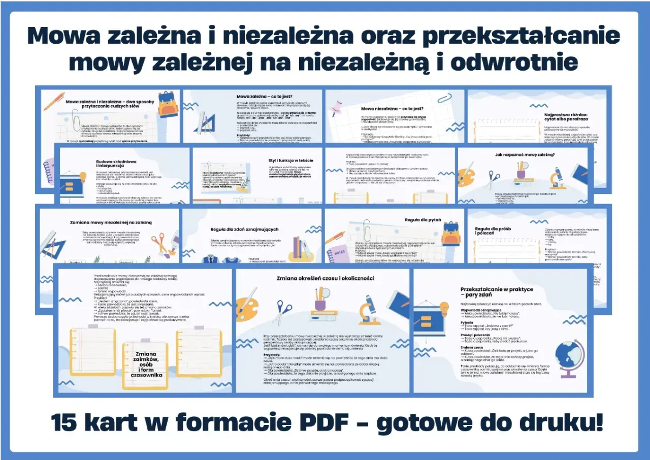 Mowa zależna i niezależna: zasady, przykłady i przekształcanie. Zrozumienie różnic między mową zależną a niezależną ułatwia analizę tekstów.