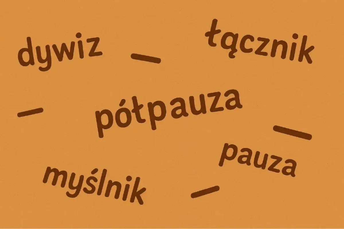 Dywiz, półpauza, pauza, łącznik – te znaki interpunkcyjne i ich zastosowanie.