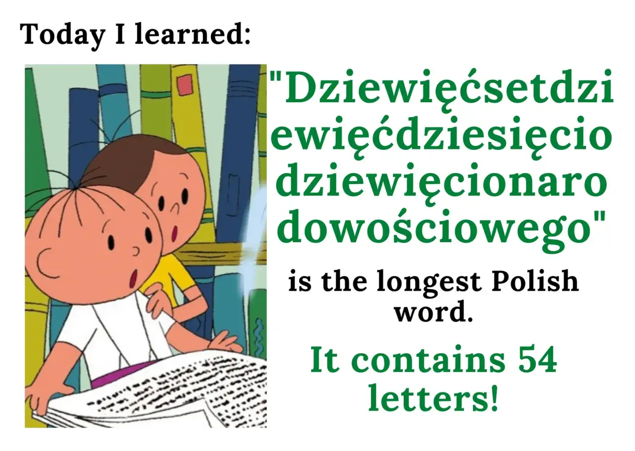 Dzieci czytają o najdłuższym słowie na świecie: 
