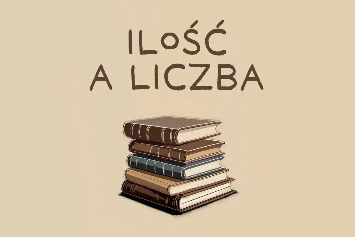 Stos książek symbolizuje ilość wiedzy, a nie tylko liczbę tomów.